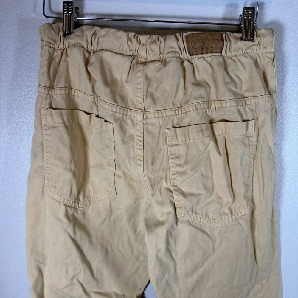 Offcorss Boys‎ Tan Khaki Jogger Pants Lined Cotton Elastic Waist Size 16 5126585